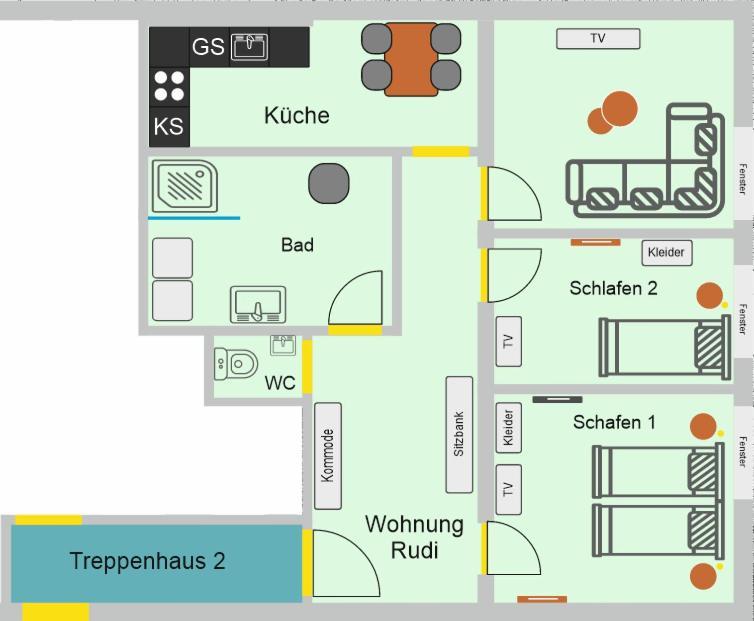 Provizial Ferienwohnung Rudi Wadgassen Екстер'єр фото